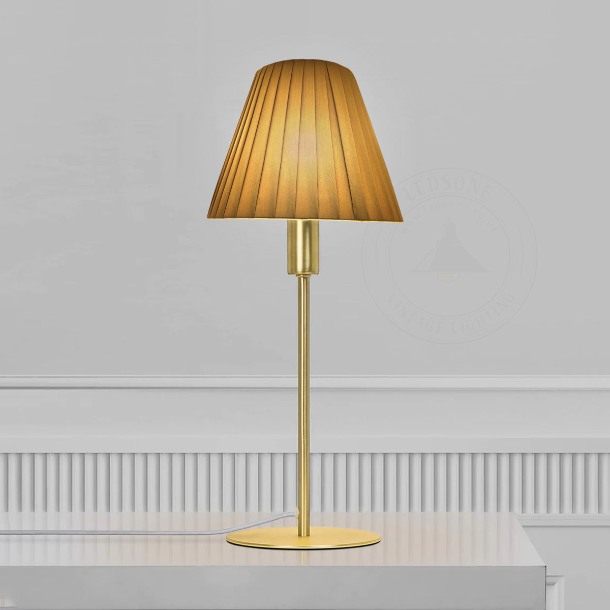 conical fabric lampshades