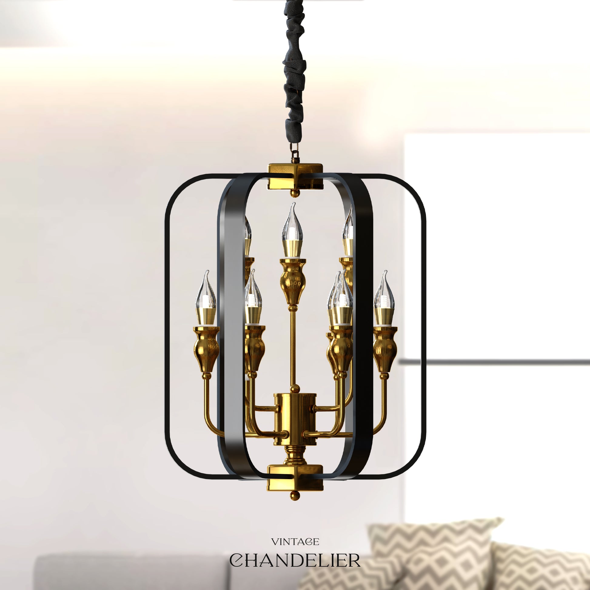 Black Metal Chandelier