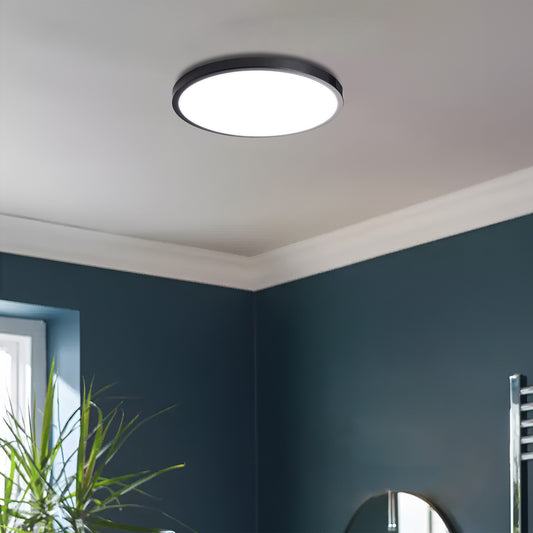 LED-plafondlampframe 18W zwarte ronde plafondlamp ~5449