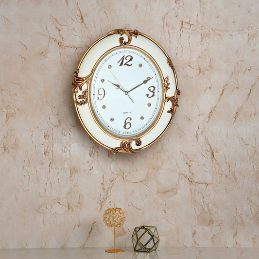 Ovale vintage antieke design batterijgevoede klok ~ 5183