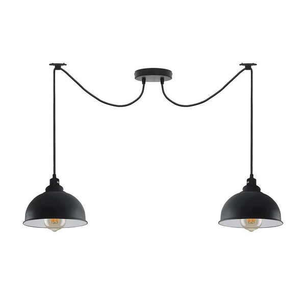 Hangende plafondlampen voor woonkamer, 2 koppen, hangende lampen~5056 – Met lamp