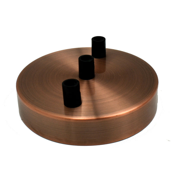 Plastic 3 outlet bayonet ceiling rose lamp holder for pendant lighting