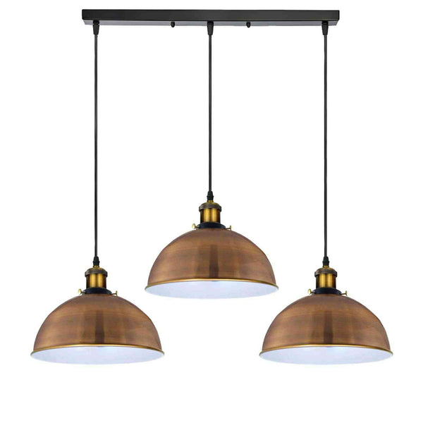 3 Way Linear Bar Pendant Metal Easy Fit Dimmable ~6796 – Yellow Brass / Without Bulb