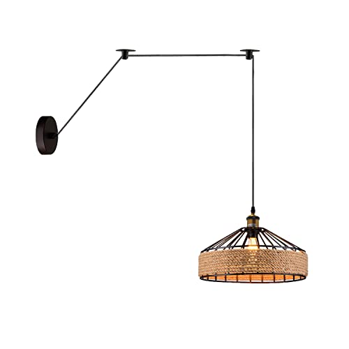 Bamboo Hemp Ceiling Pendant Light Fixture~6440 – Style 2