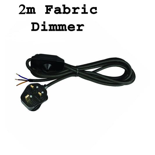2m, 4m, 4,5m stoffen flexkabel plug-in hanglampkit~2177