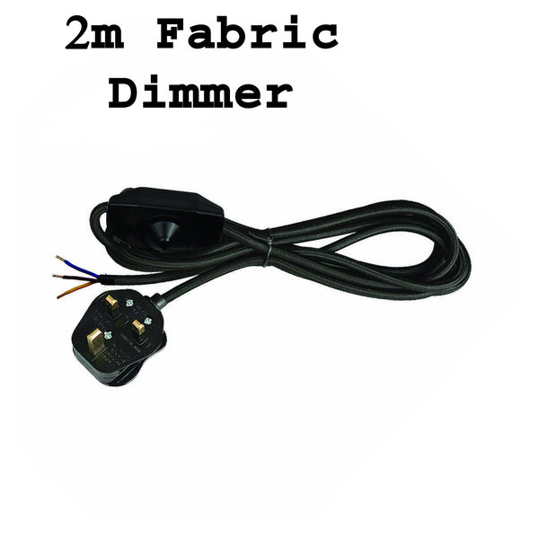 2m, 4m, 4,5m stoffen flexkabel plug-in hanglampkit~2177 – Zwart / 2m / Niet vereist