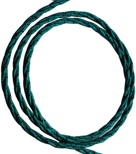 10m 2-aderige gedraaide elektrische kabel van teakhout en zwarte stof 0,75 mm~4890