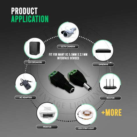 DC-voedingsconnector vrouwelijke jack-connector stekkeradapter ~ 4092