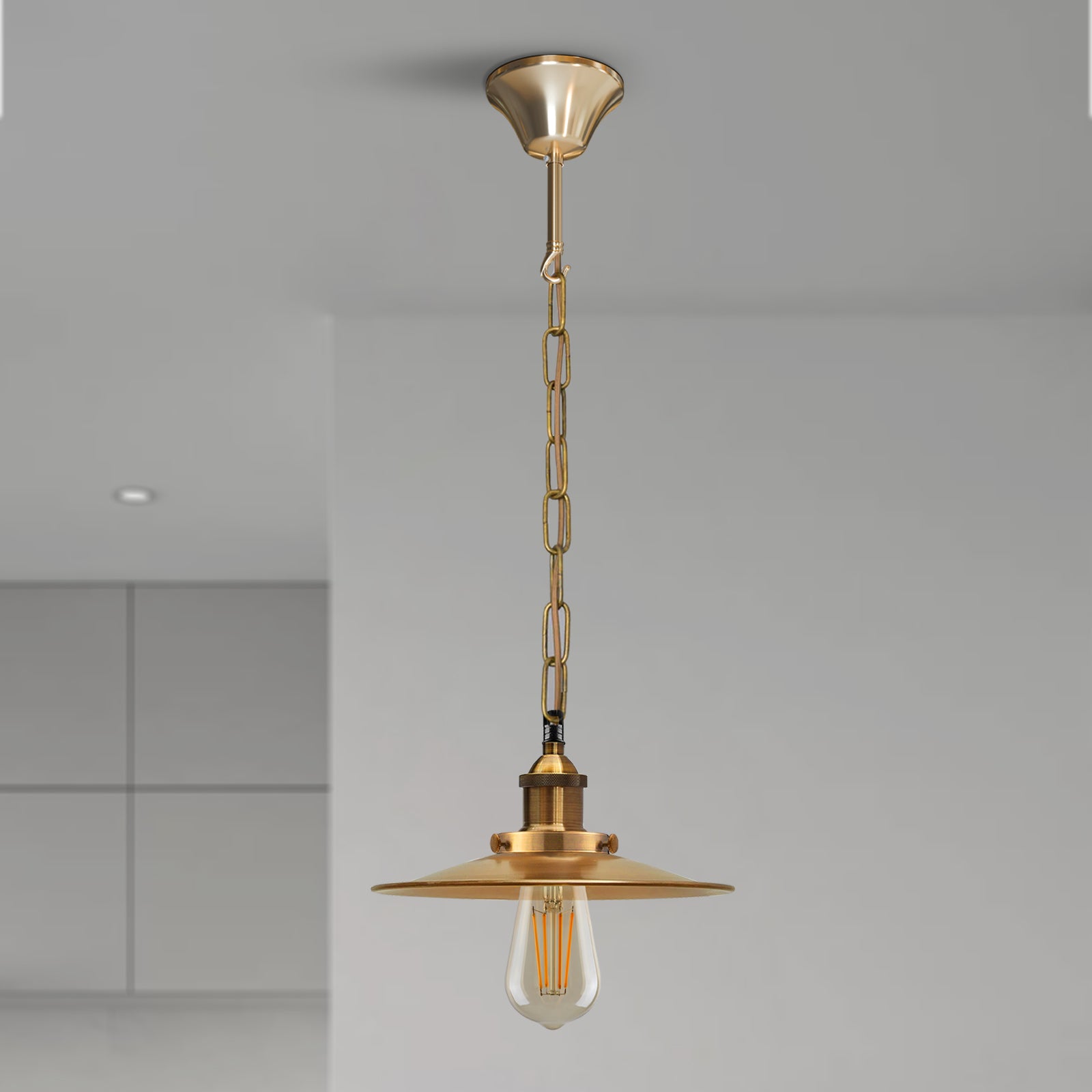 ceiling rose pendant light fitting with E27 lamp holder