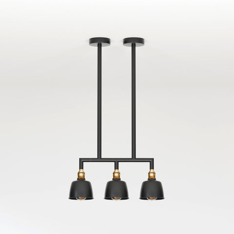 3-weg industriële buis plafondlamp DIY-armatuur - 5638