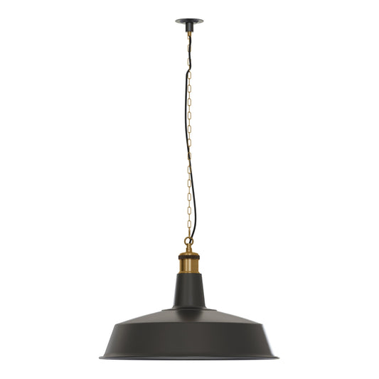 Zwarte metalen plafondlamp E27 conduit -5647