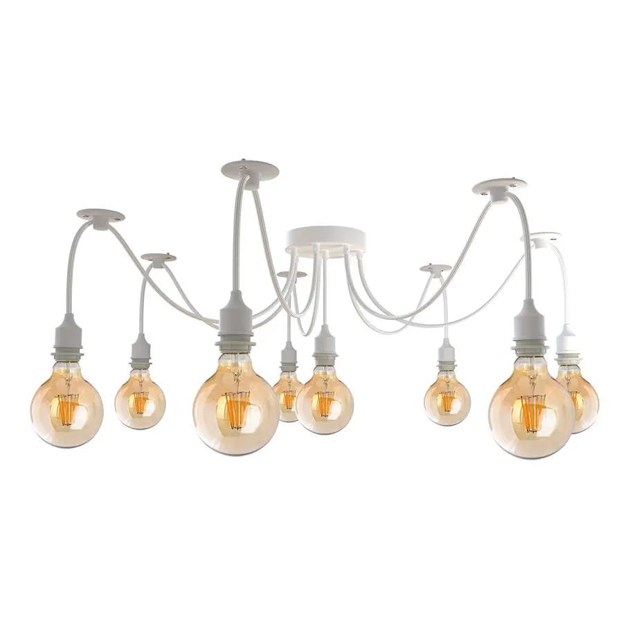 8 way spider Light E27 Pendant Light adjustable cable with swag hook for Kitchen Island Living Room Bedroom Bar Decor-Application image