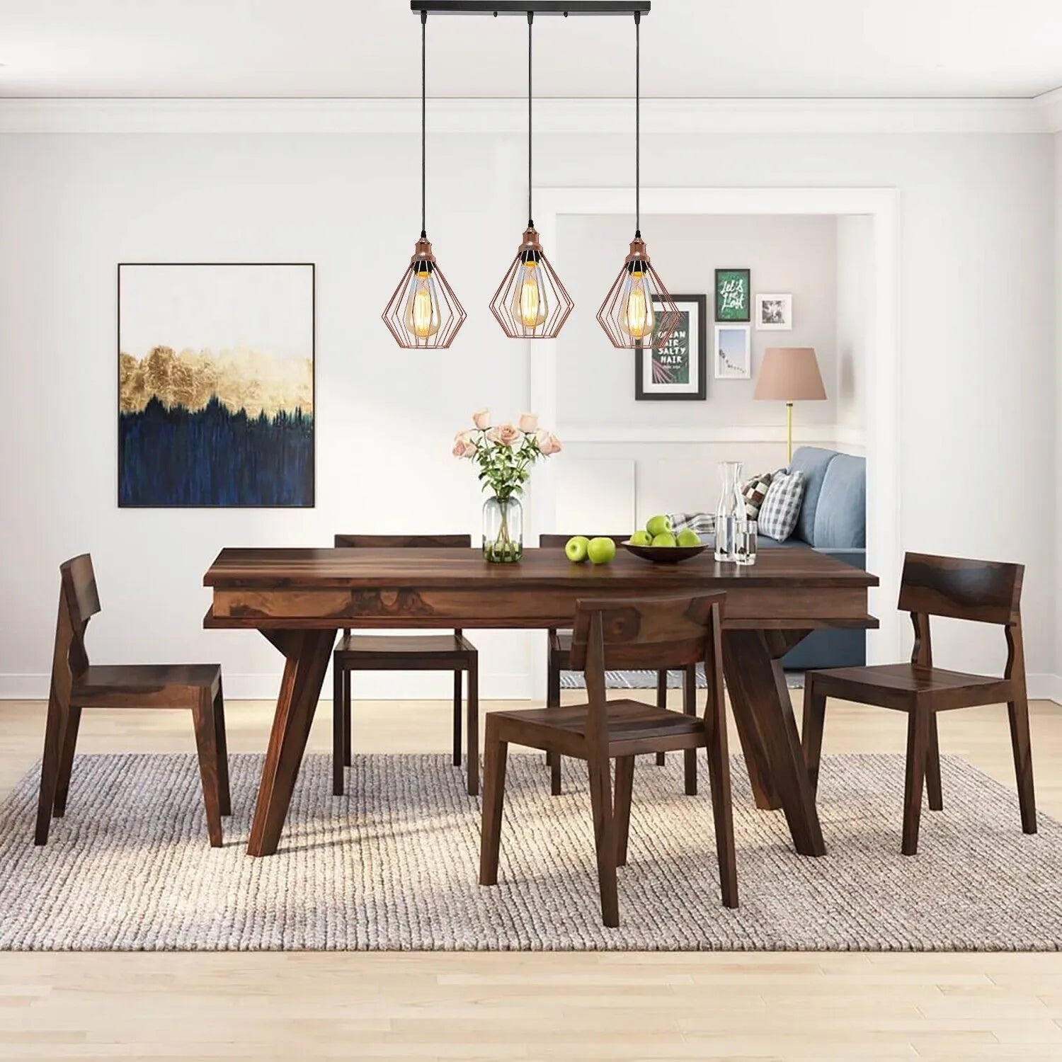 light pendant brass