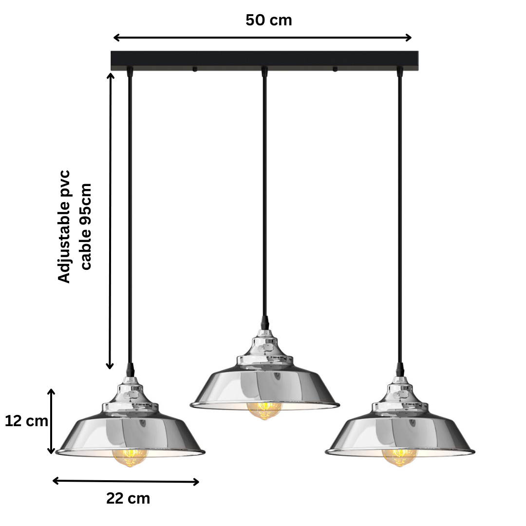 3 light pendant lighting for kitchen island height adjustable