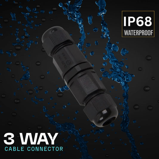 IP68 waterdichte 3-weg aansluitdoos weerbestendige kabelconnector ~ 5609