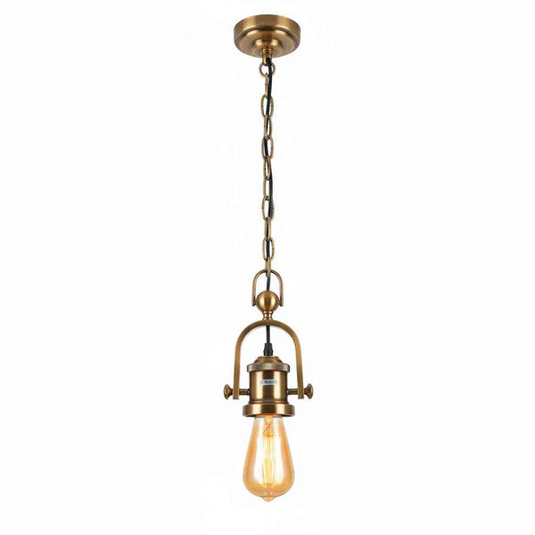 1M Pendant Light Cord Set With Chain ~6523 – Yellow Brass / Yes