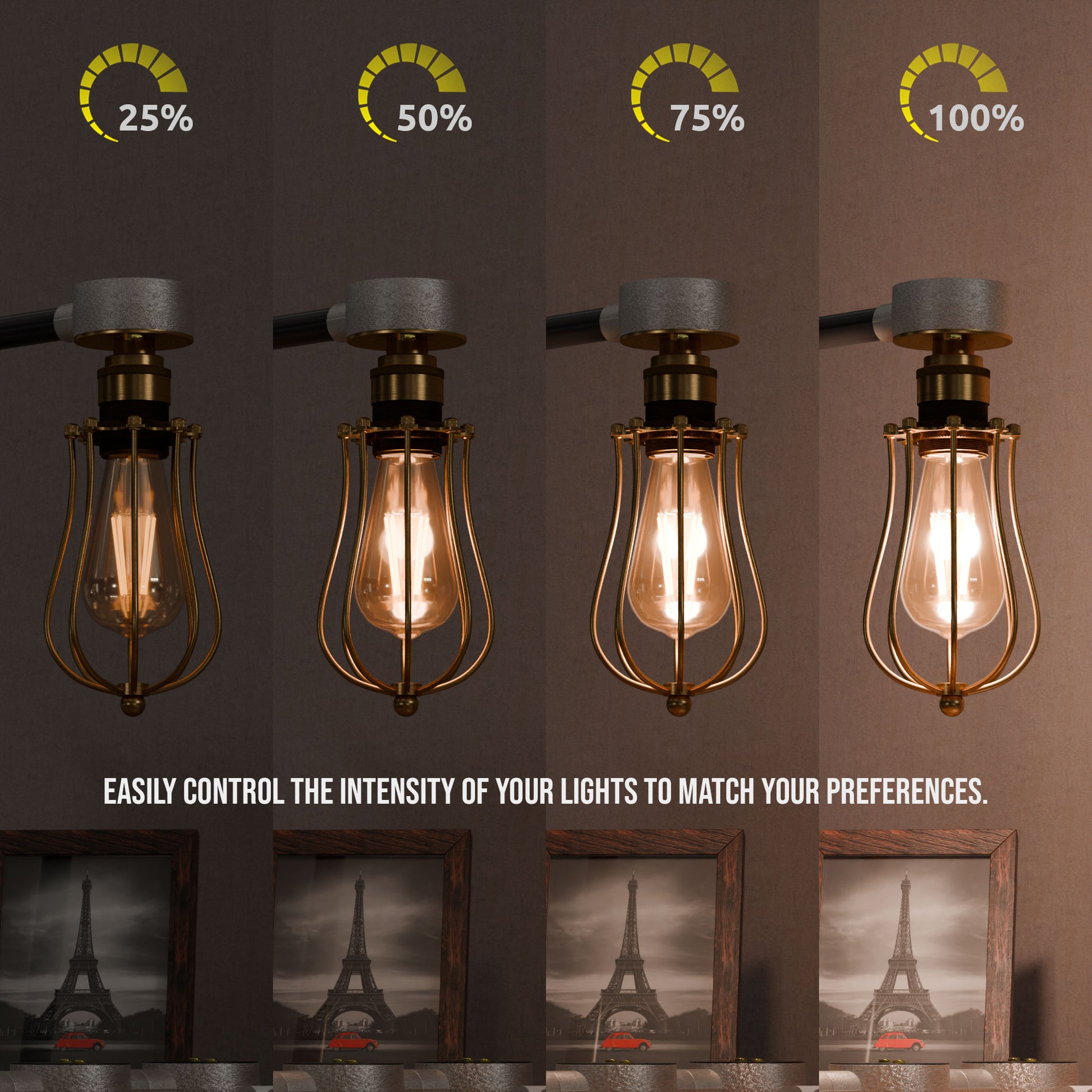 black conduit pipe desk lamp kit with a dimmer switch.