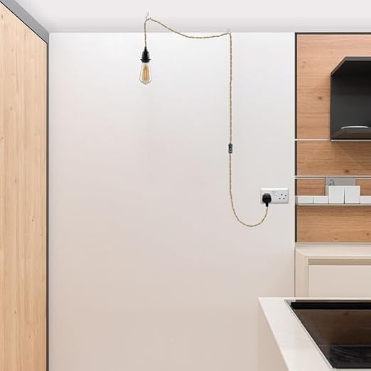 Plug-in hanglamp met aan/uit-schakelaar~4554