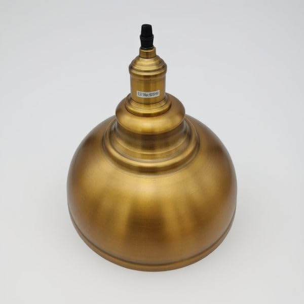 brushed brass dome shade hangi