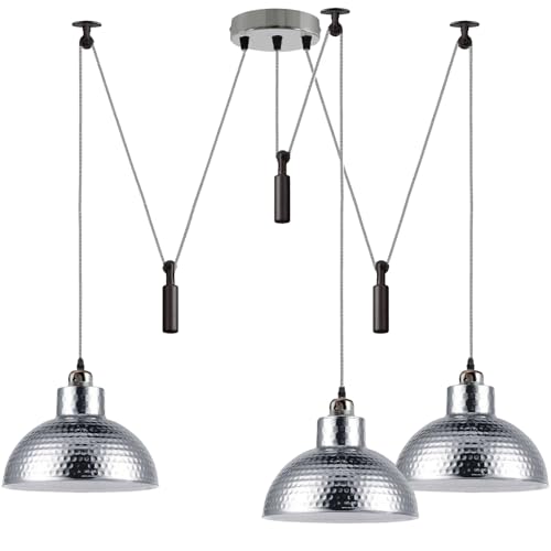 3 Pendant Lights Over Dining Table 2M Height Adjustable ~6604 – Without Bulb