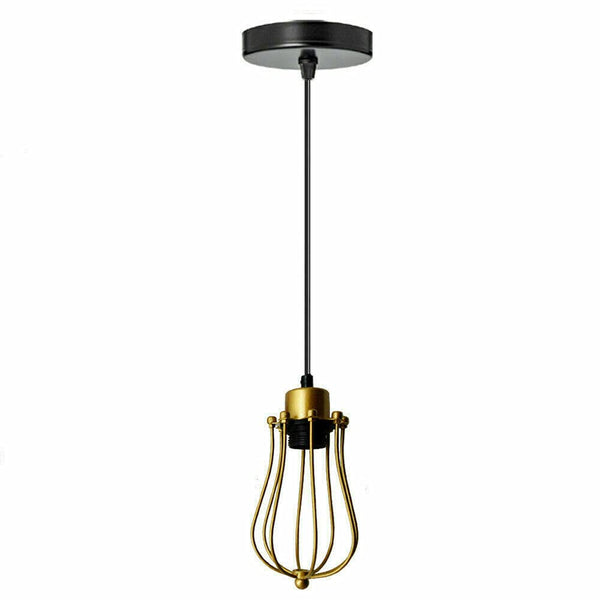 Cage Pendant Light E27 Hight Dimmable ~6544 – Gold
