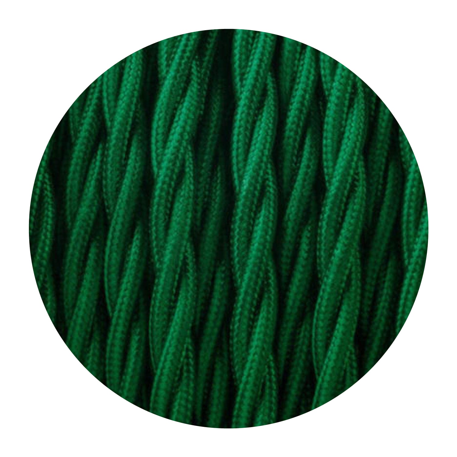 Decorative braided 2-core electrical wire for lighting