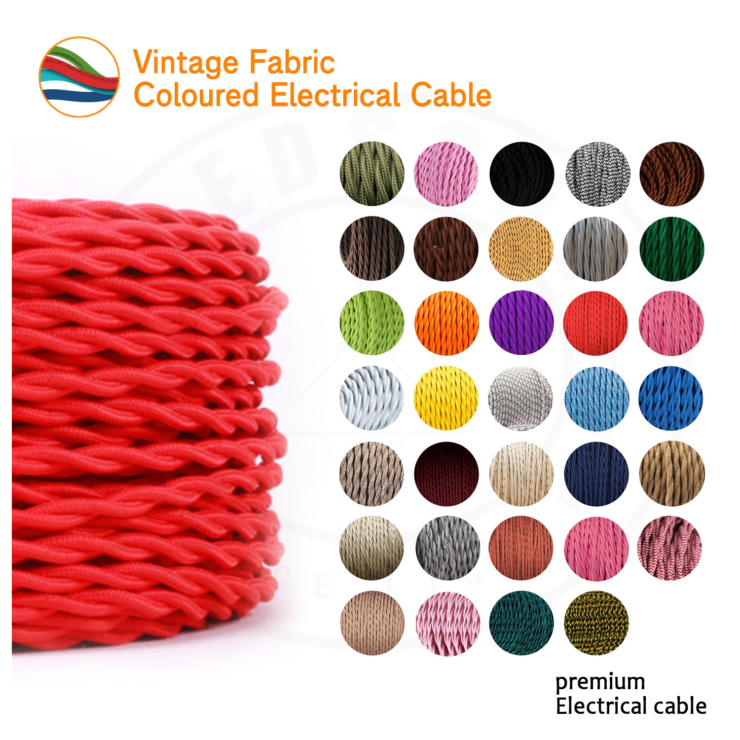 Braided electrical cable UK supplier