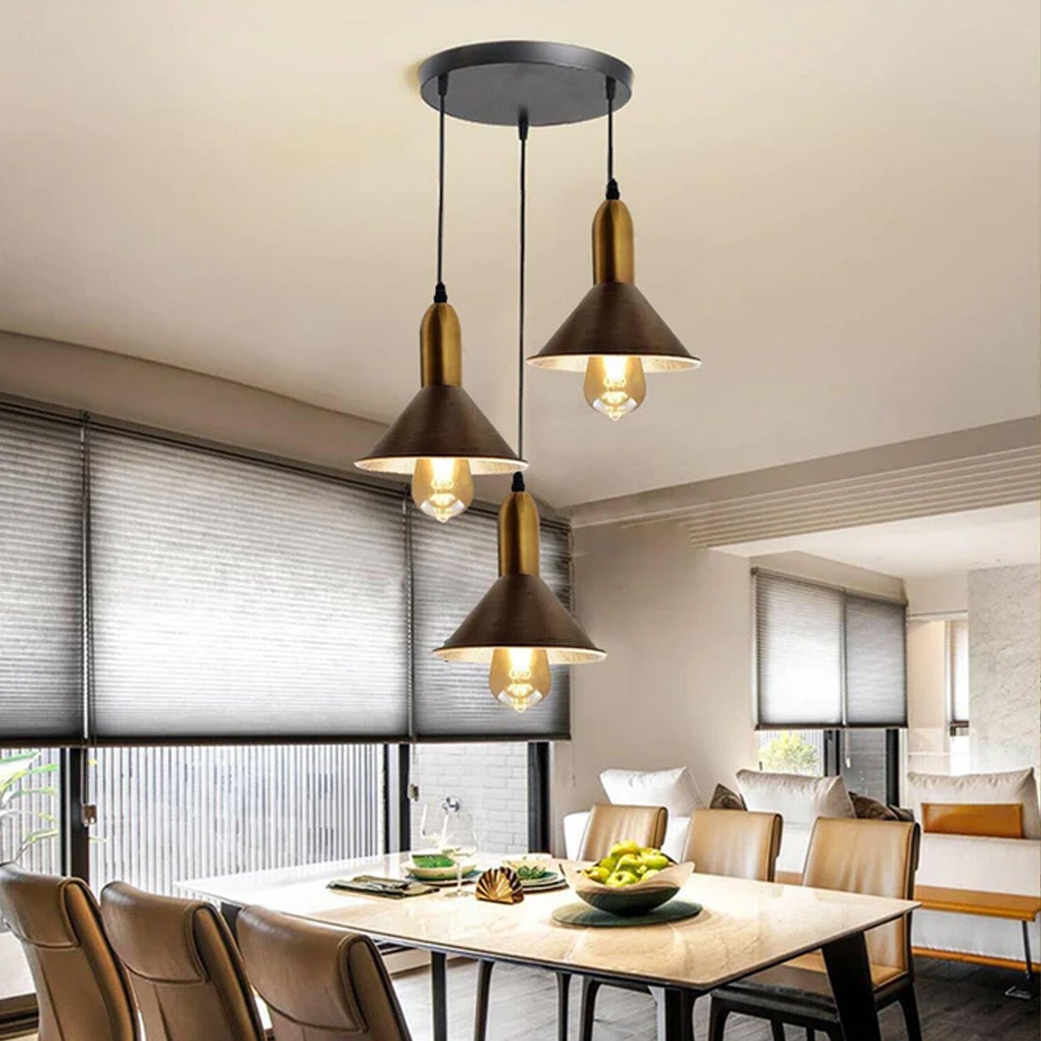 3 Hole Metal Ceiling Rose Light Pendant Wall Lamp