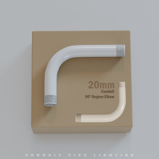 Elleboog 90 graden 20 mm metalen bochtbuisfitting - 5552