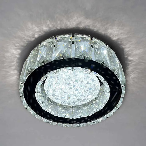 Moderne kristallen plafondlamp met ronde LED-kroonluchters ~ 5007