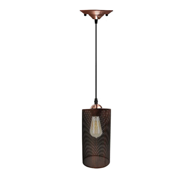 Hanglamp in draadkooivorm voor de woonkamer ~5801 – Rustiek Rood / Ja