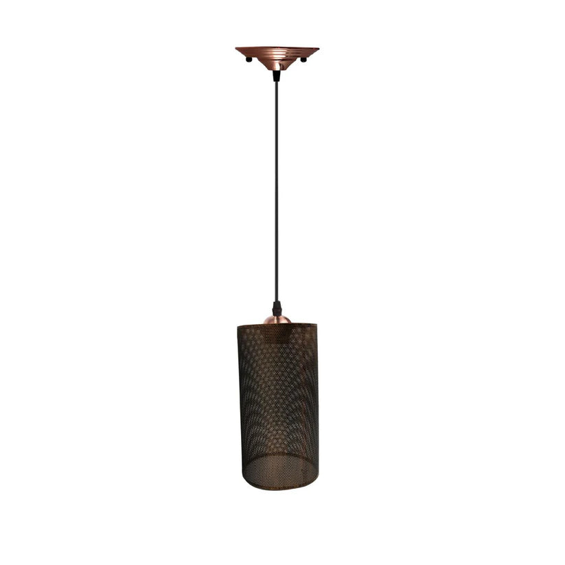 black wire cage pendant light
