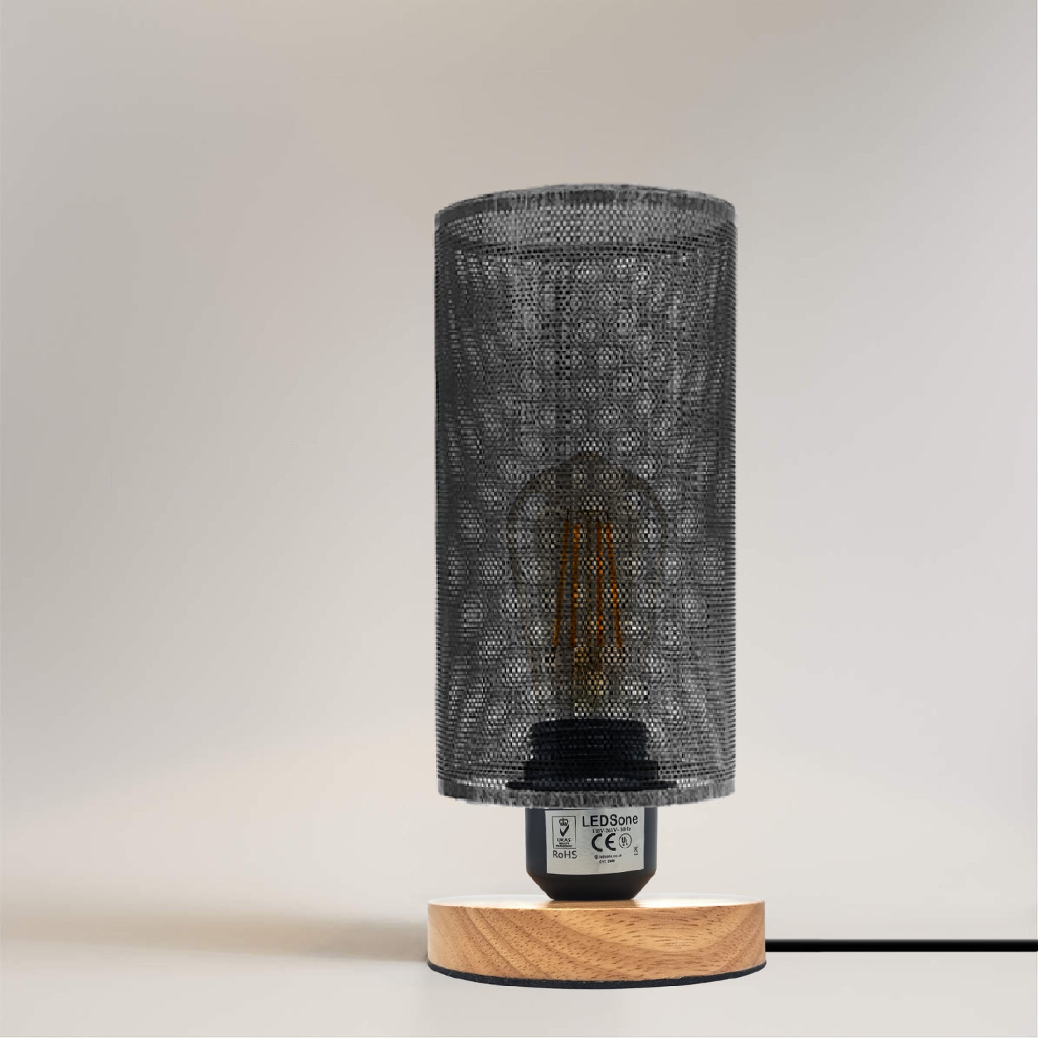 Small Table Lamps Black wire cage