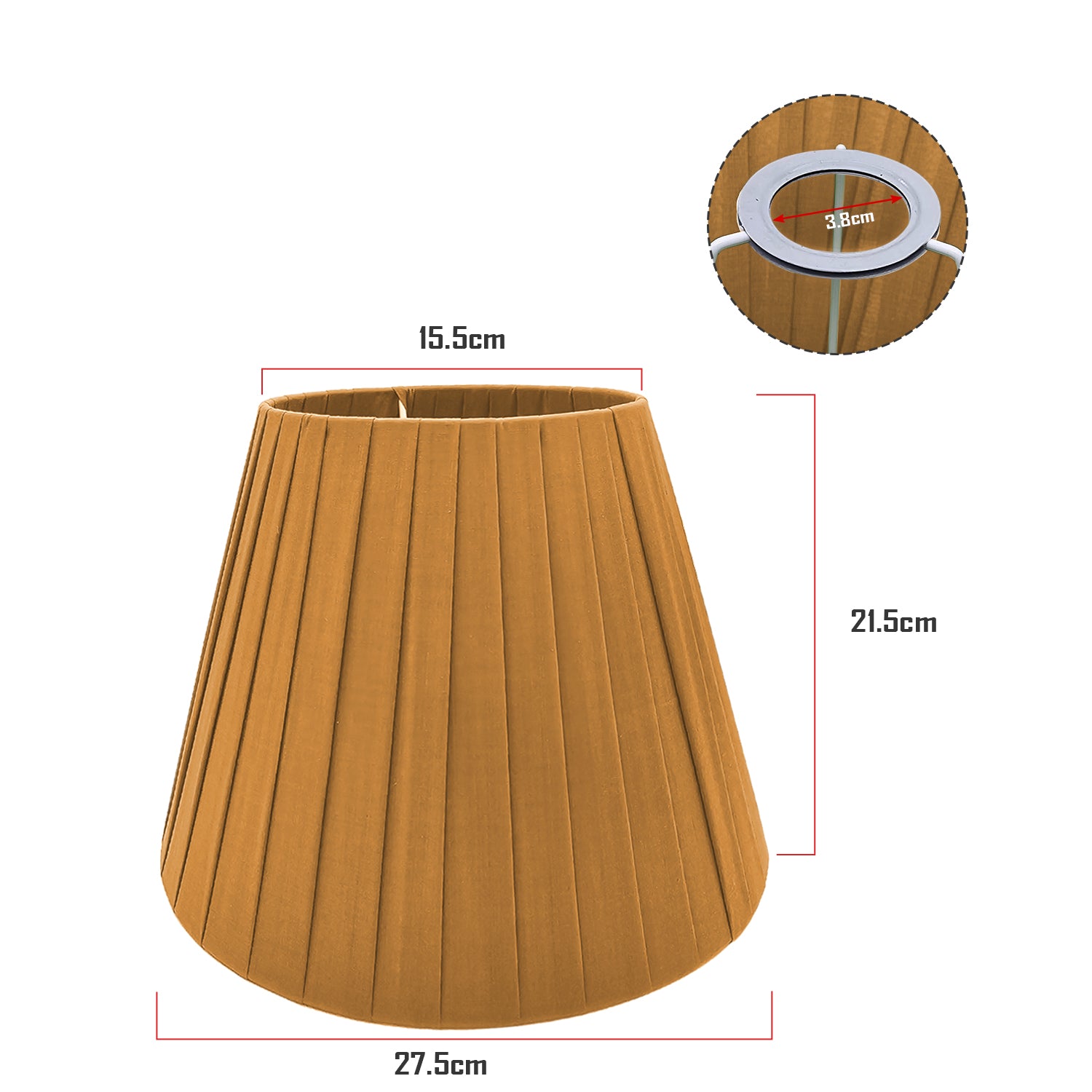 conical fabric lampshades 