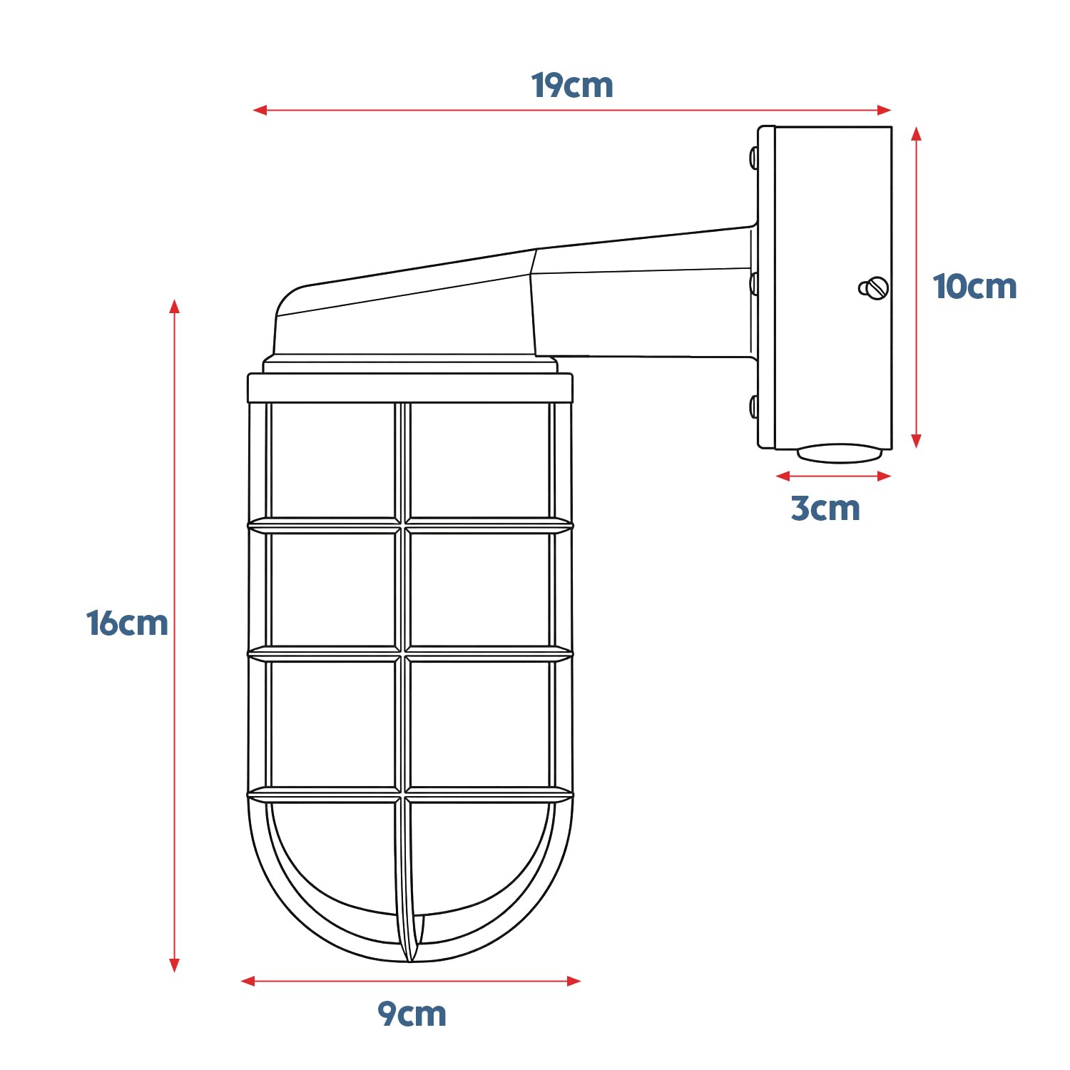 wall lamp sconce cage e27