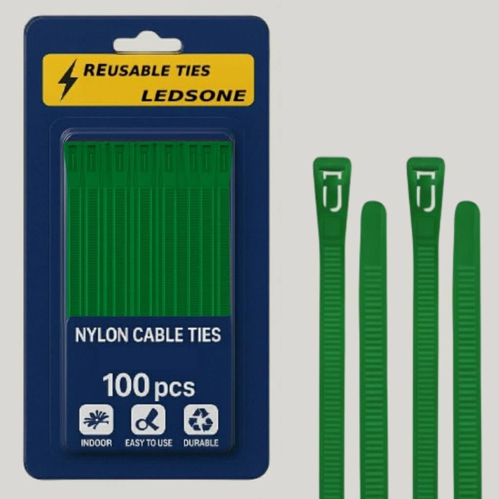 black ties tie white zip cable