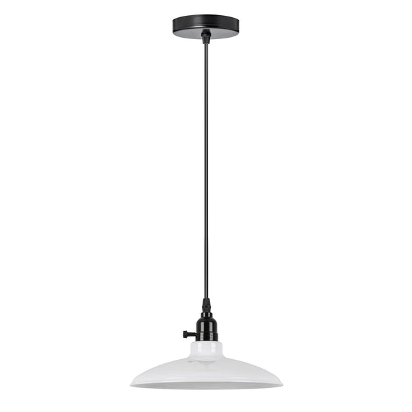Pendant Light With Inner On Off Switch ~6885 – White