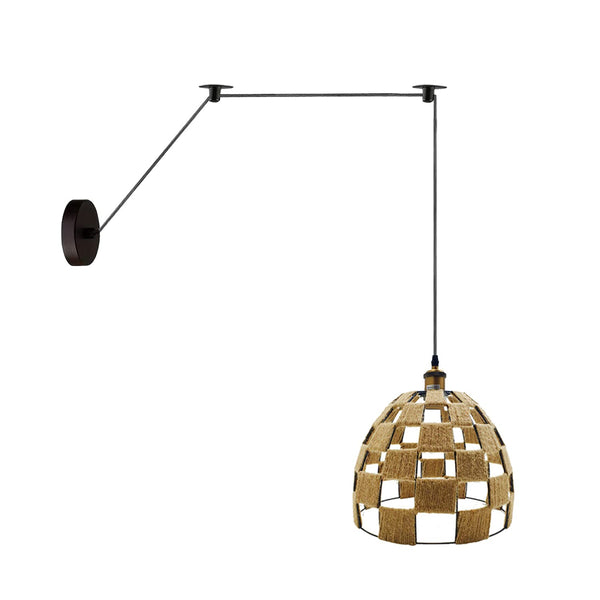 Bamboo Hemp Ceiling Pendant Light Fixture~6440 – Style 8