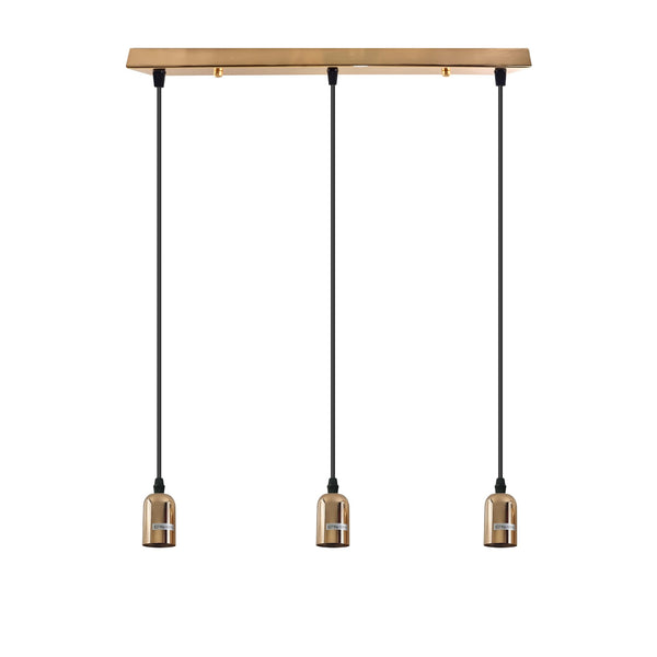 Industrial Cluster Pendant Light Fixtures ~6397 – Without Bulb / French Gold