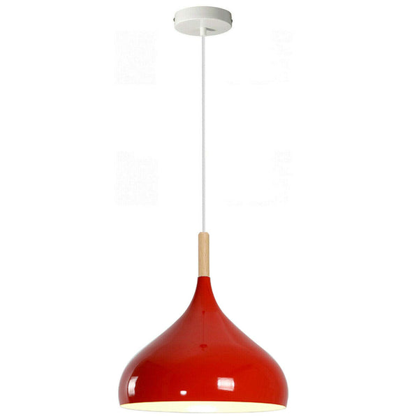 E27 Hanging Pendant Light Adjustable ~6184 – Red