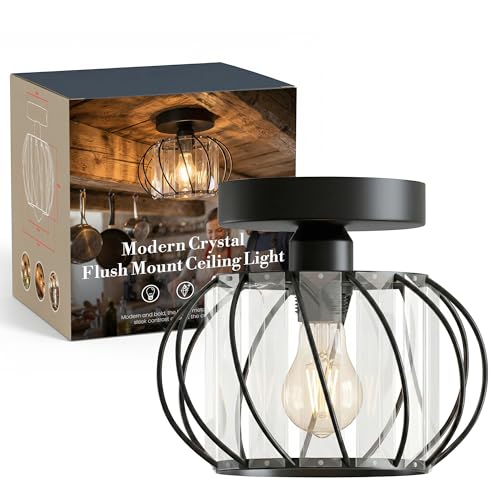 Lantern Shape 1 Light Semi Pendant~6530 – Black / Yes