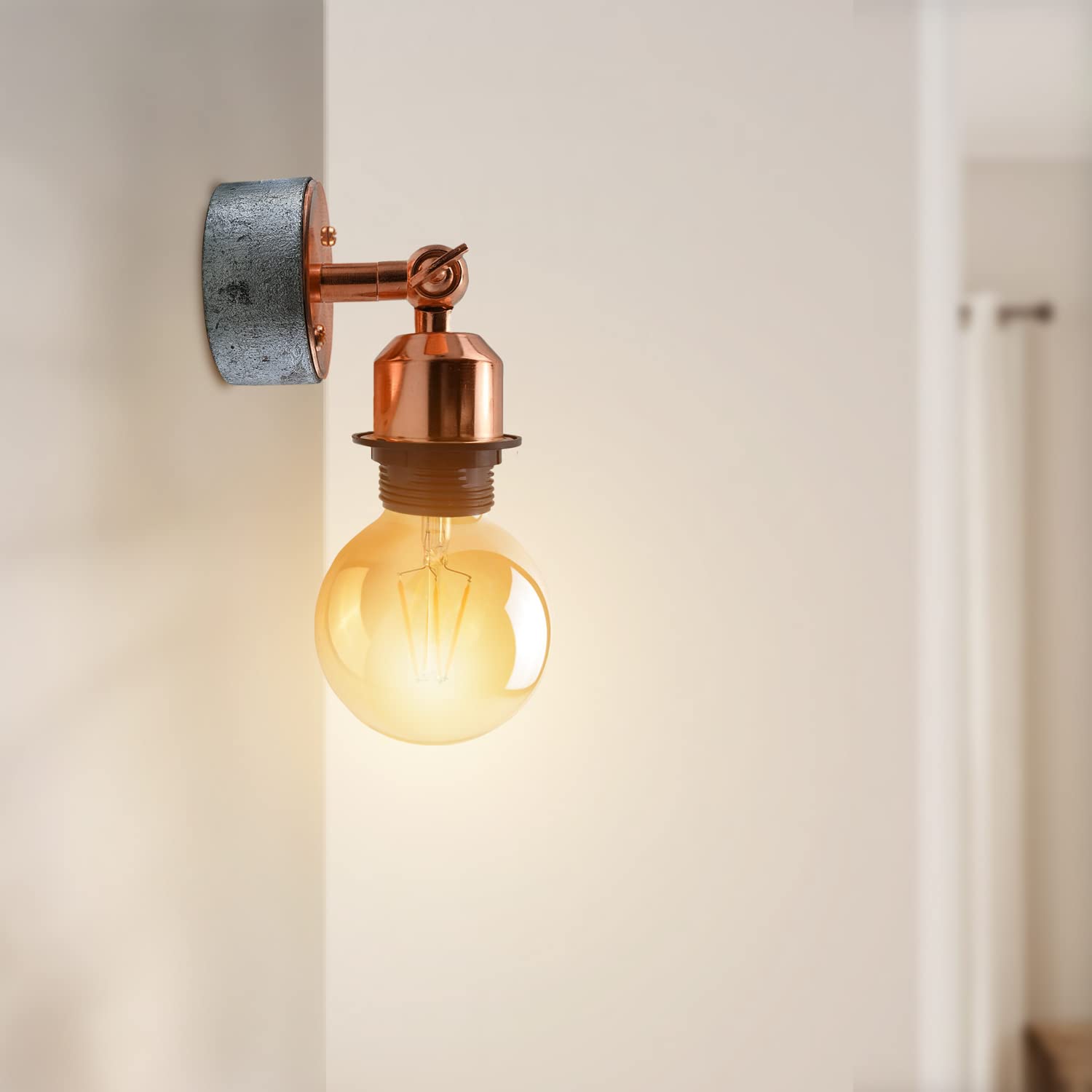 lamp shade light rustic wire