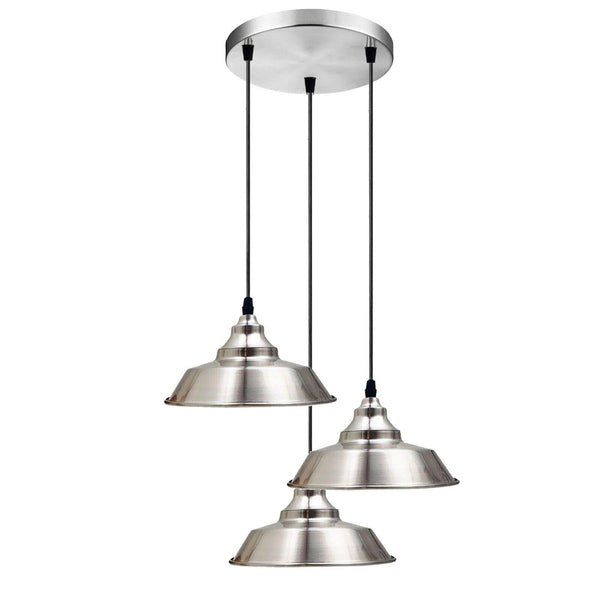 Vintage 3 Pendant Light ~6779 – Satin Nickel - Without Bulb