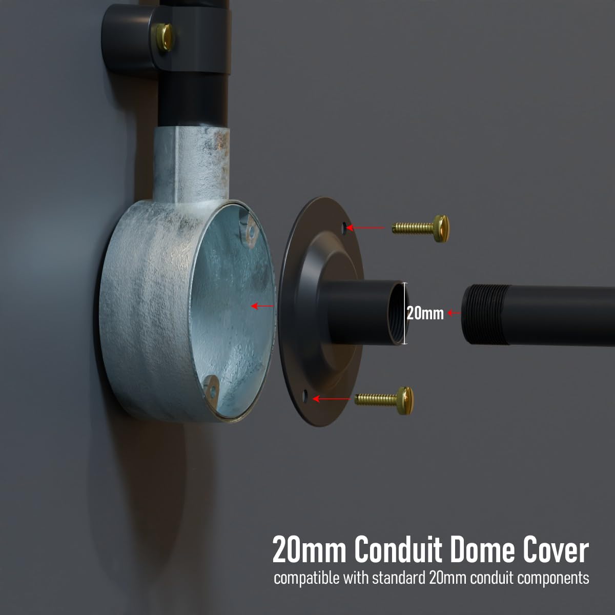 with boxes for conduit size