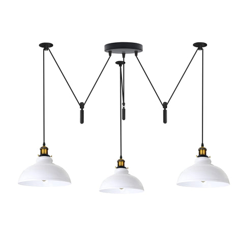 Industrial Pendant Light with Adjustable Heads ~6400