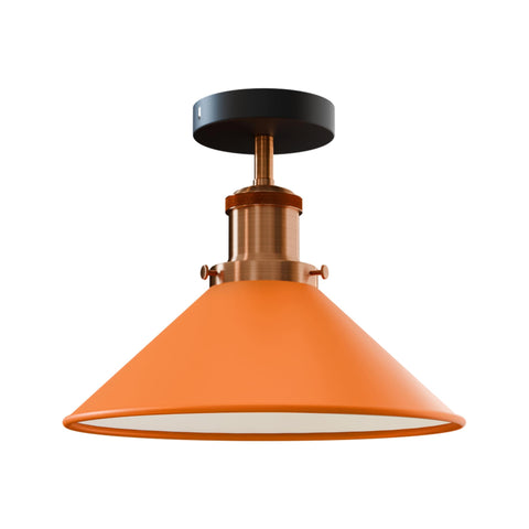 Semi-plafondlamp metaal E27 ~5948