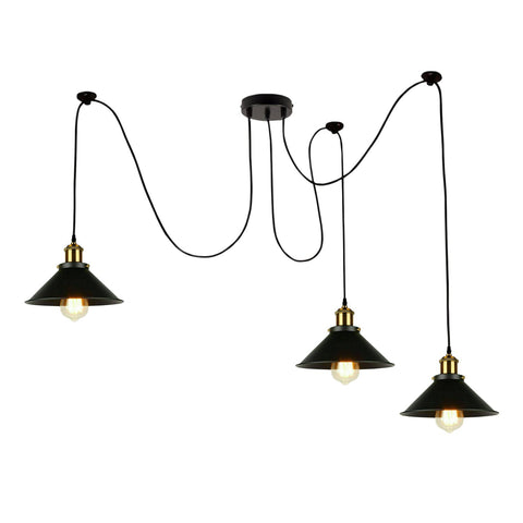 Multi Fleming Spider Pendant Light Black ~6165