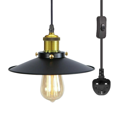 4m Plug in Pendant Lighting Metal ~6217
