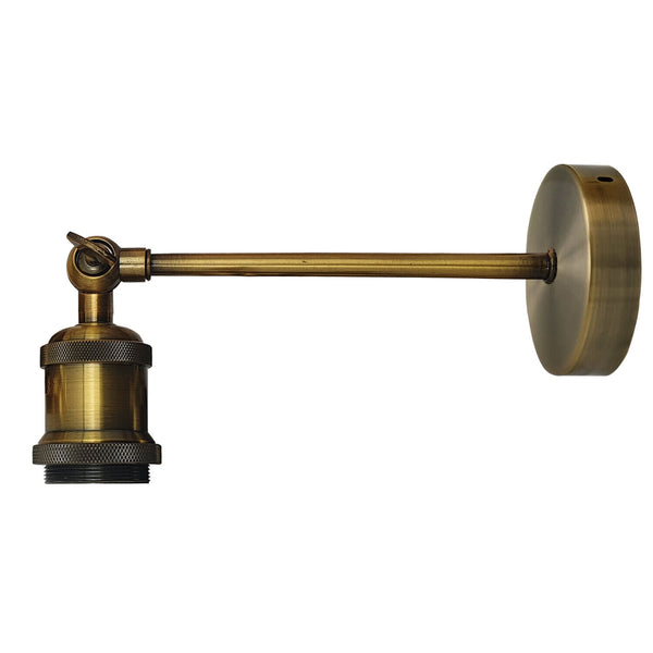 Retro metalen wandlamp | Moderne industriële wandlamparmaturen~5770 – Geel messing / Nee