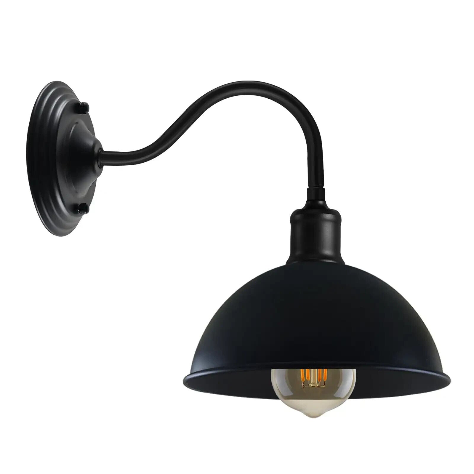 black wall sconce